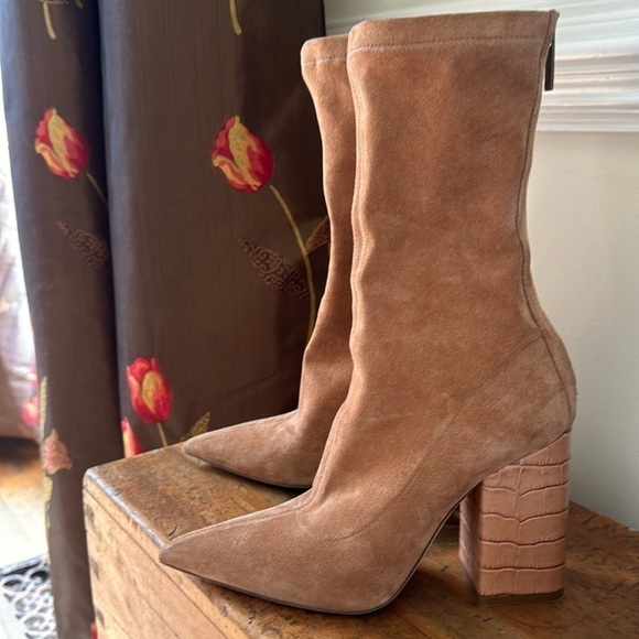 Paris Texas Tan Ankle Boots - Picture 1 of 11
